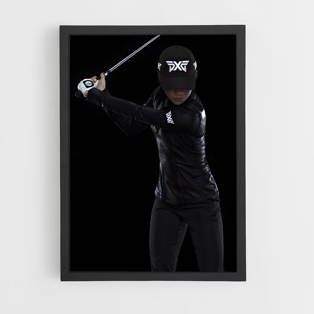 Poster Batwoman En Cuir – affiche Golf (vue 2)
